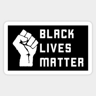 Black Lives Matter (white) Magnet